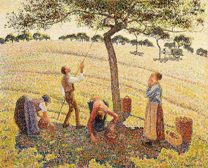 Camille Pissarro Apple harvest at Eragny